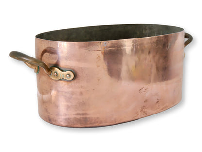 Large French Antique Copper Boiling Pan, C. 1880