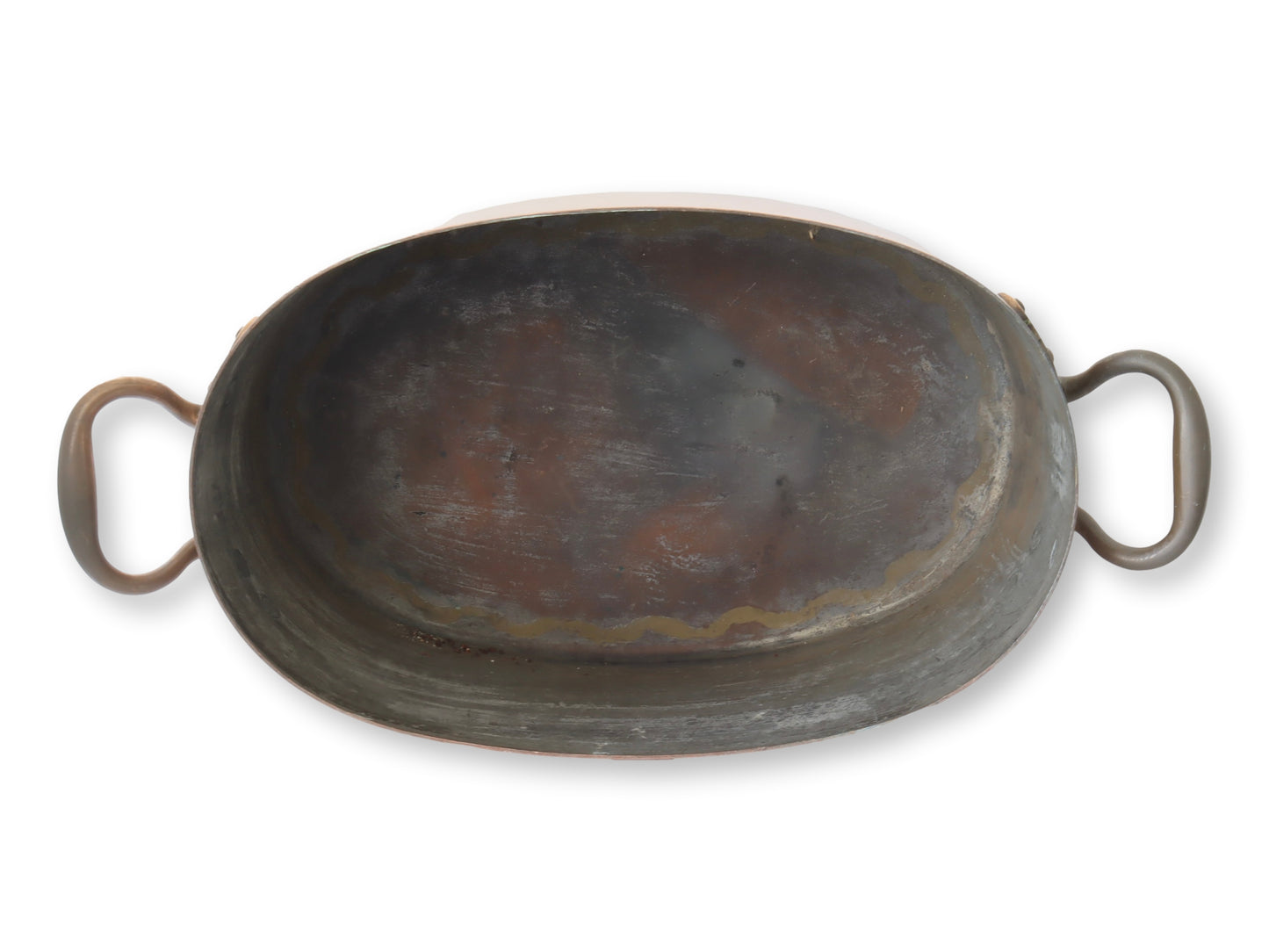 Large French Antique Copper Boiling Pan, C. 1880