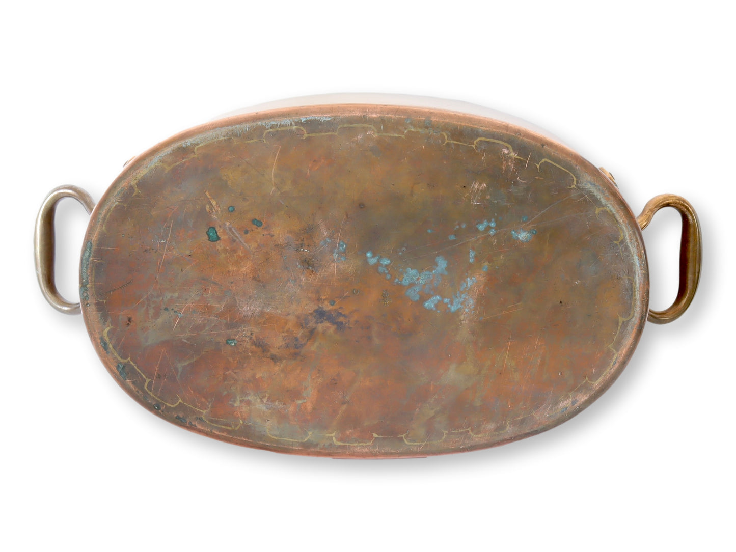 Large French Antique Copper Boiling Pan, C. 1880