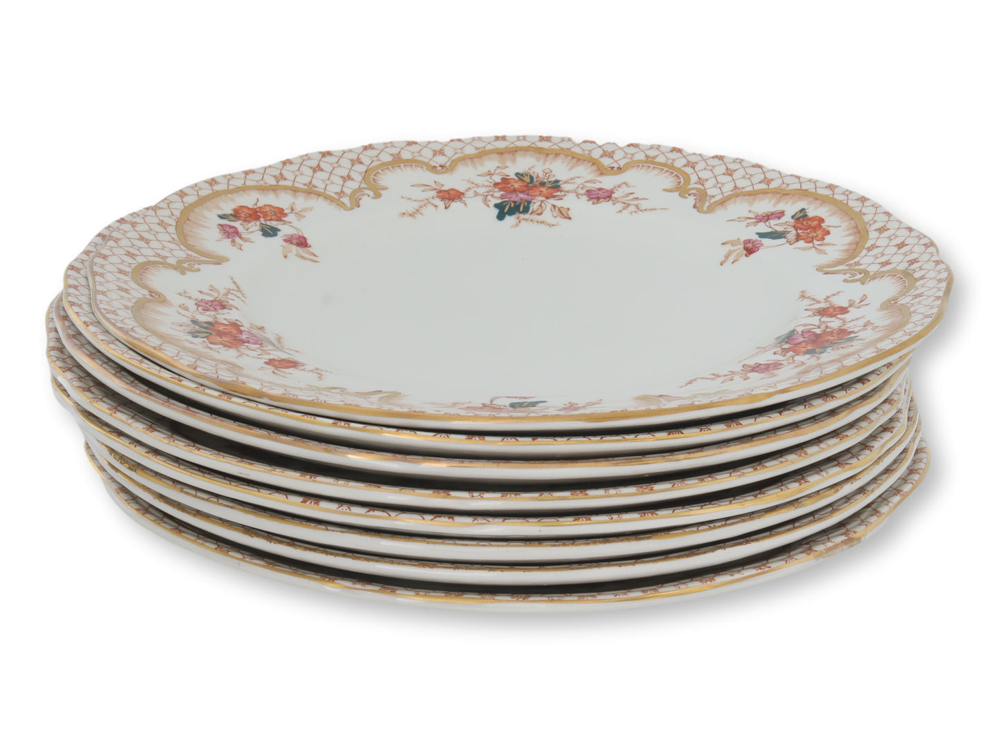 Mason's Grosvenor 10.5" Dinner Plates, Set of 8