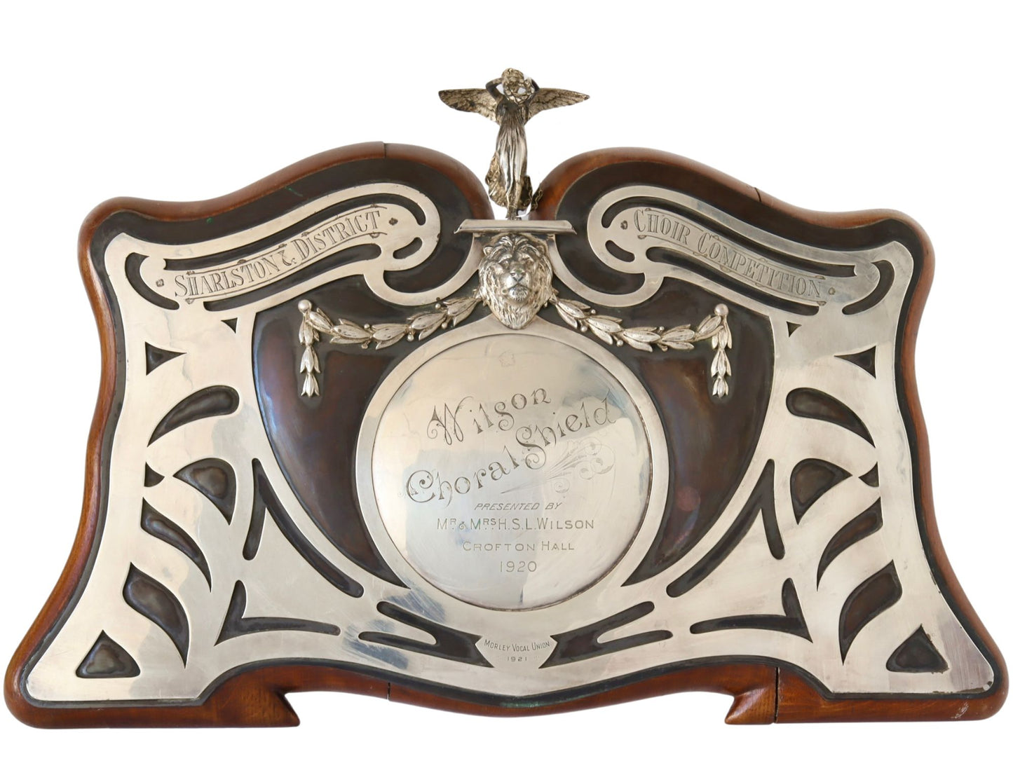 1920 English Choral Competition Trophy Plaque