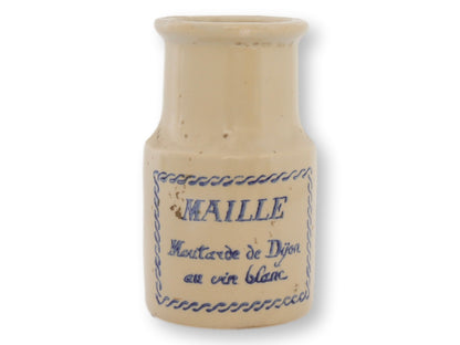 Vintage French Stoneware Mustard Jar