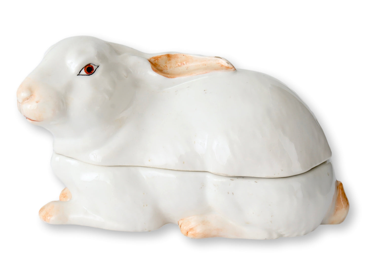 Midcentury Italian Majolica Rabbit Tureen