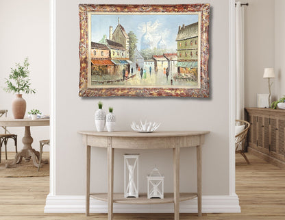 Midcentury Paris Sacré-Cœur & Montmartre Oil Painting