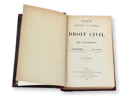 1895 French Civil Law Books, Set of 6