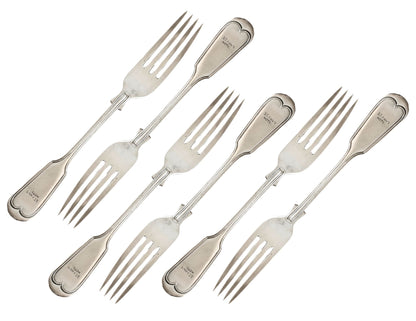 Vintage Walker & Hall "St. Annes" Hotel Forks, Set of 6