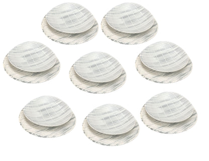 French Faux Bois Soup & Salad Set, 16pcs