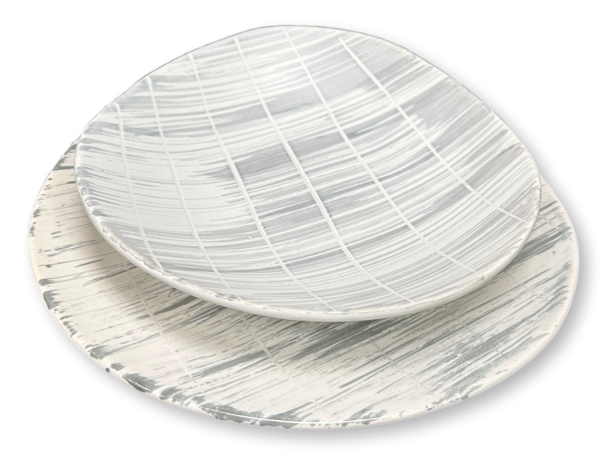 French Faux Bois Soup & Salad Set, 16pcs