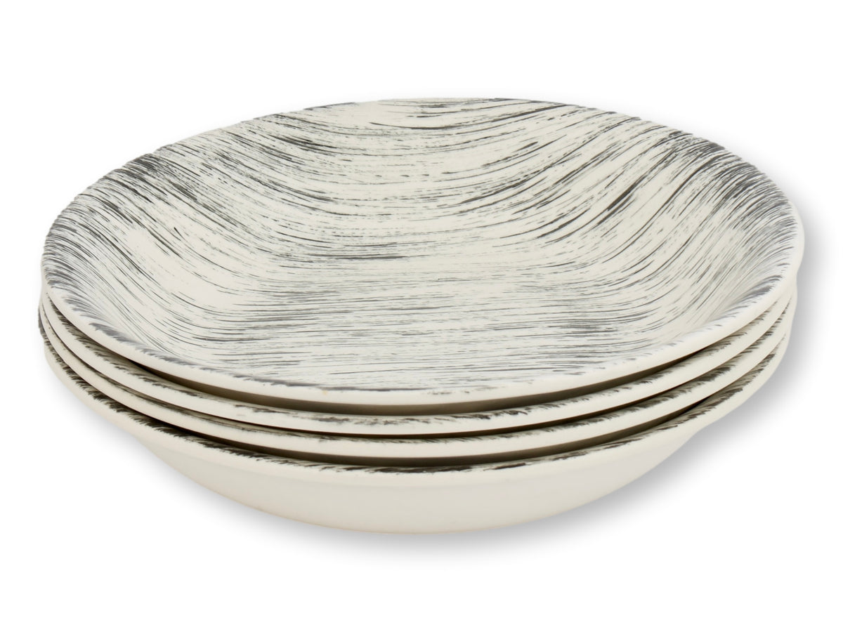 French Faux Bois Soup & Salad Set, 8 pcs