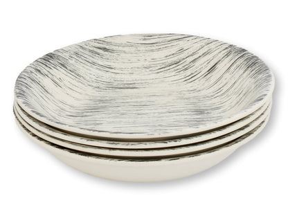 French Faux Bois Soup & Salad Set, 8 pcs