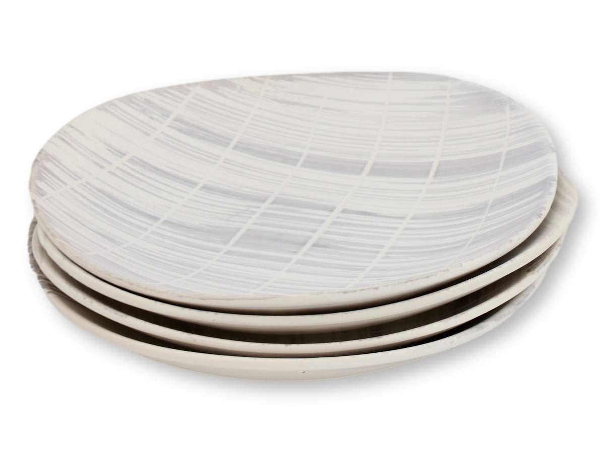 French Faux Bois Soup & Salad Set, 17pcs