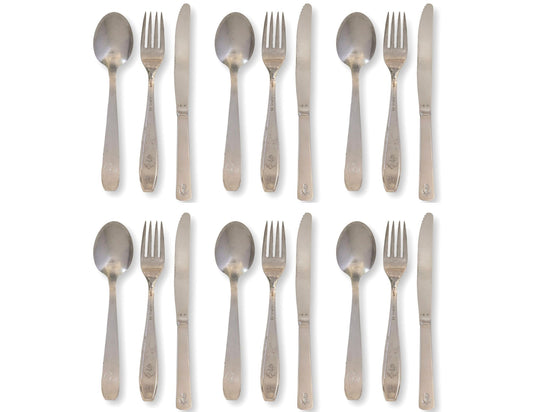 French Navy Military Mess Cutlery,  18 Pcs