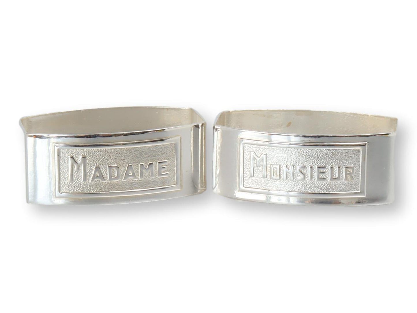 French Madame & Monsieur Napkin Rings