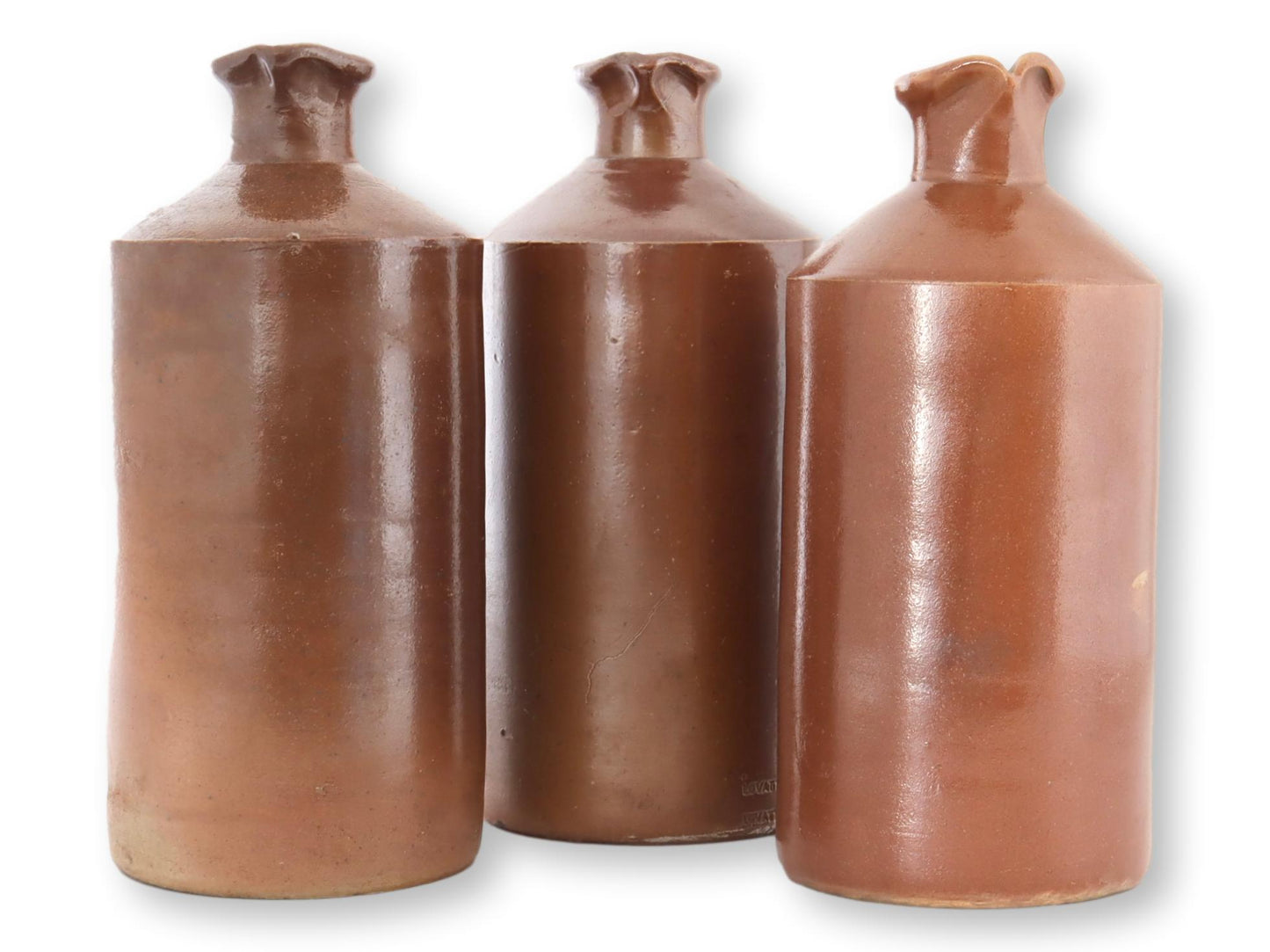 Antique English Stoneware Ink Bottles