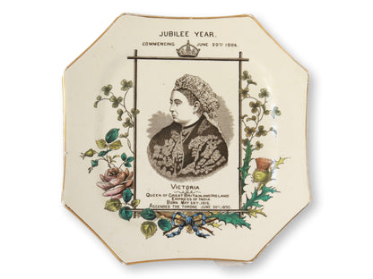 Antique Queen Victoria 1886 Jubilee Year Plate