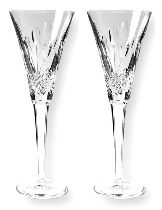 Waterford Crystal "Celebration" Flutes, "Joy" Pattern