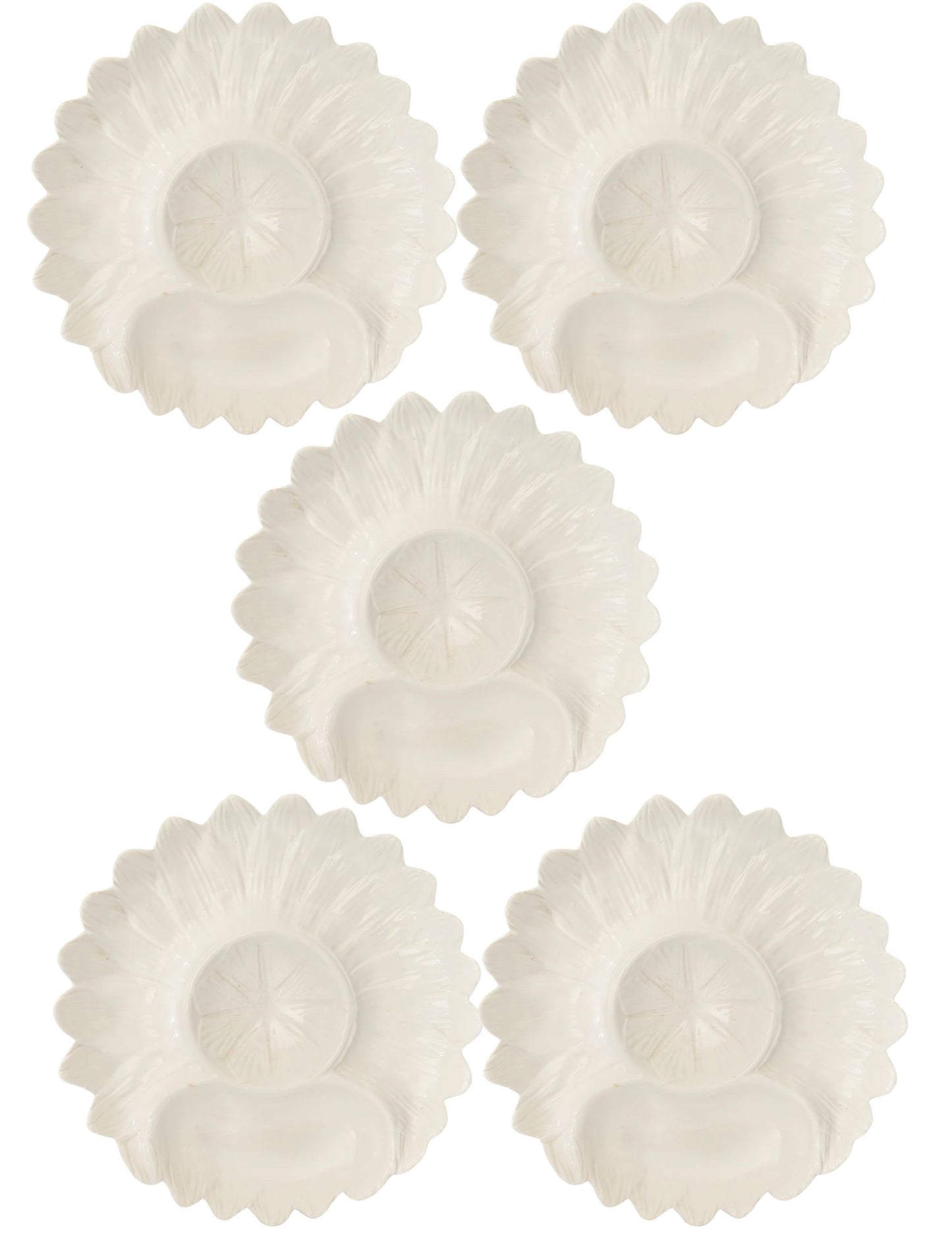 Midcentury Italian Majolica Artichoke Plates - Set of Six