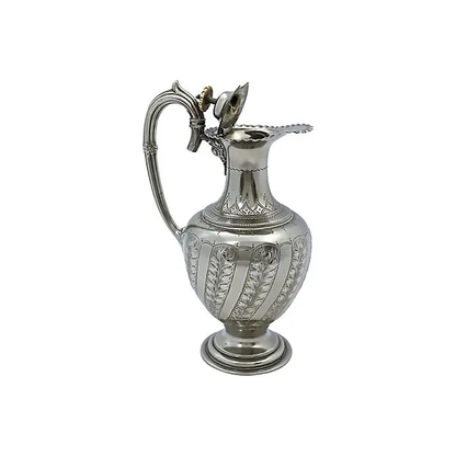 English Silver-Plate Victorian Wine Carafe