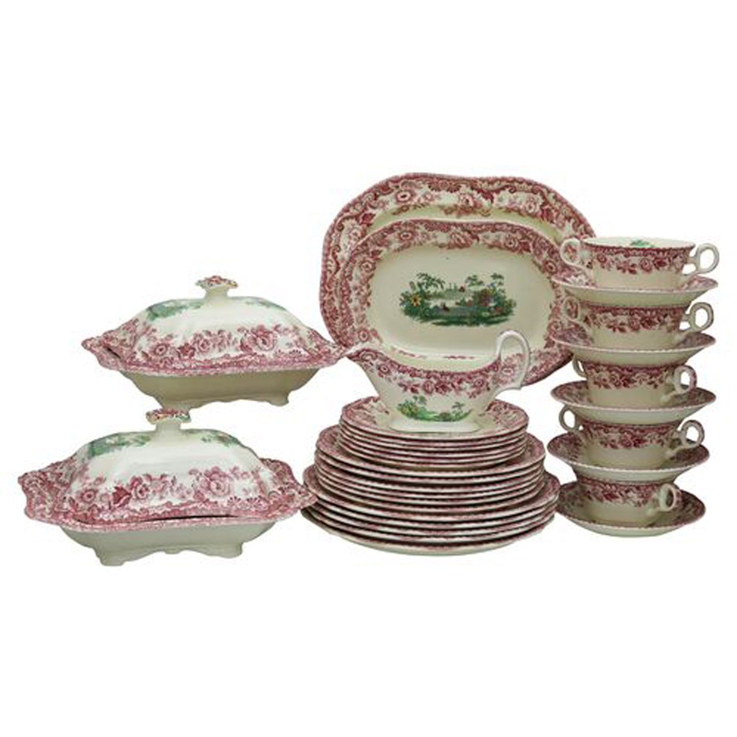 Early 20th Century Copeland Spode Dinner Set - 30 Pieces