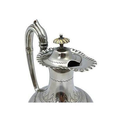 English Silver-Plate Victorian Wine Carafe