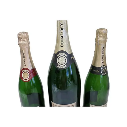 Vintage French Bistro Display Advertising Champagne Bottles, Set of 3