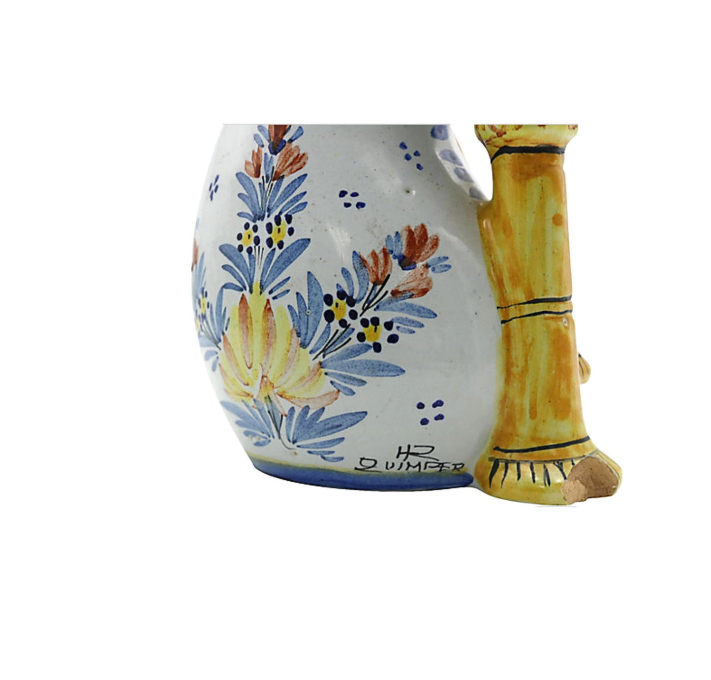 1920s Quimper Bagpipe Vase