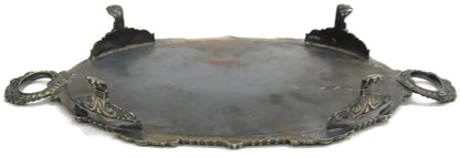 Antique Sheffield Plate Footed Tray