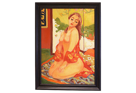 Midcentury French Nude Painting
