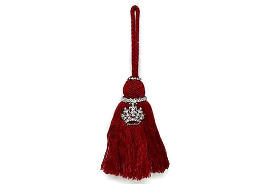 Midcentury French Crown Tassel Ornament