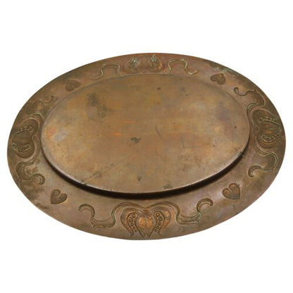Antique Arts & Crafts English Copper Tray