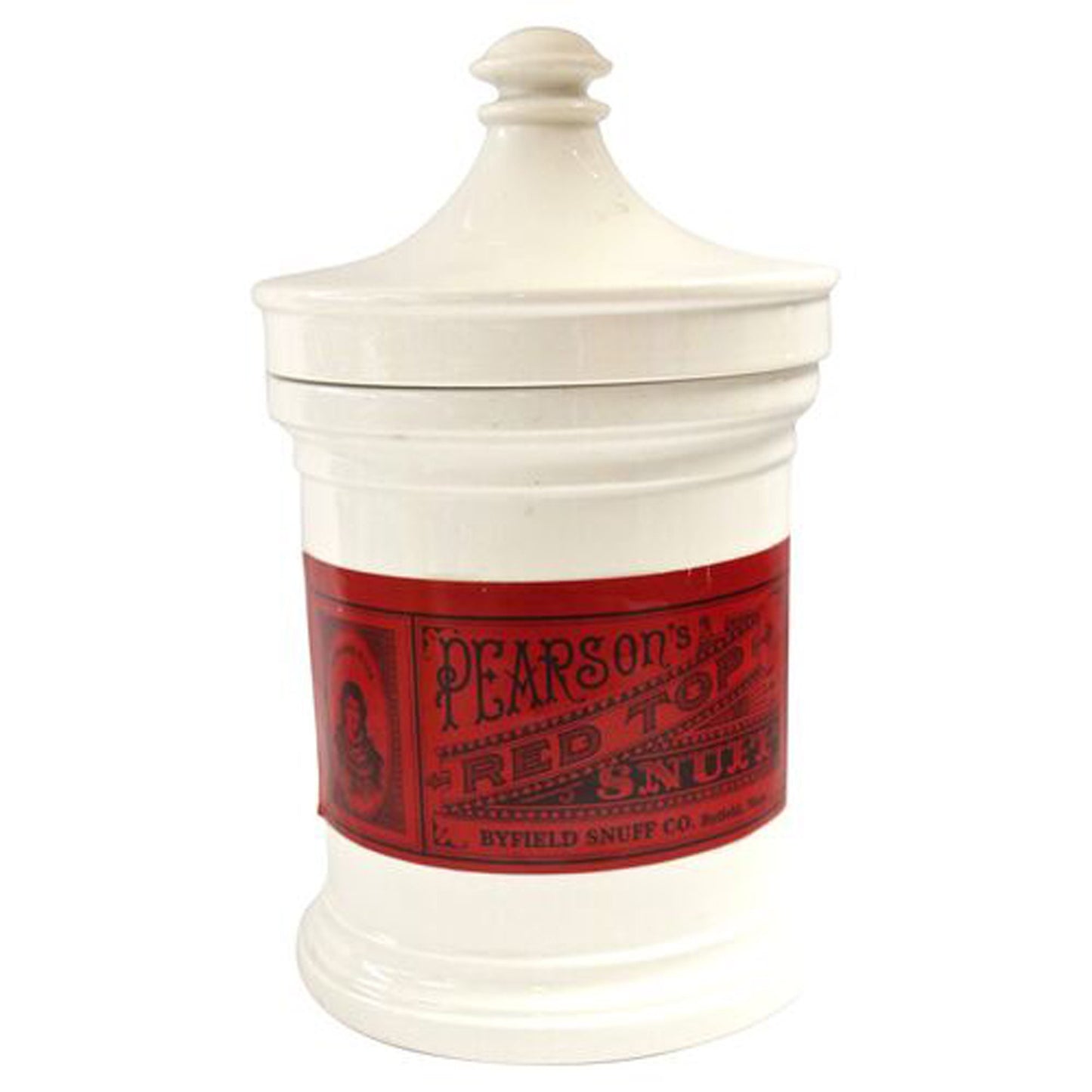 Antique Ironstone Snuff Store Display Jar