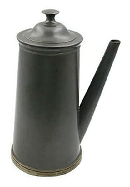 Antique English Pewter Chocolate Pot