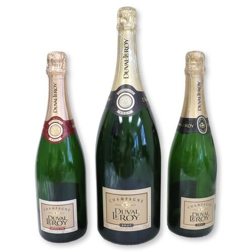 French Champagne Advertising Bottles S/3