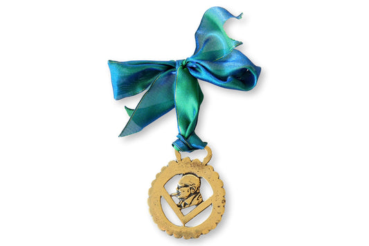 Antique English Horse Brass Christmas Ornament