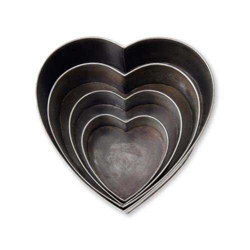 Elizabeth David Ltd. Heart Pans, s/4