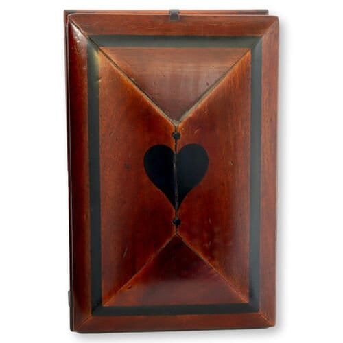 Antique Folk Art Vanity Box w/Heart