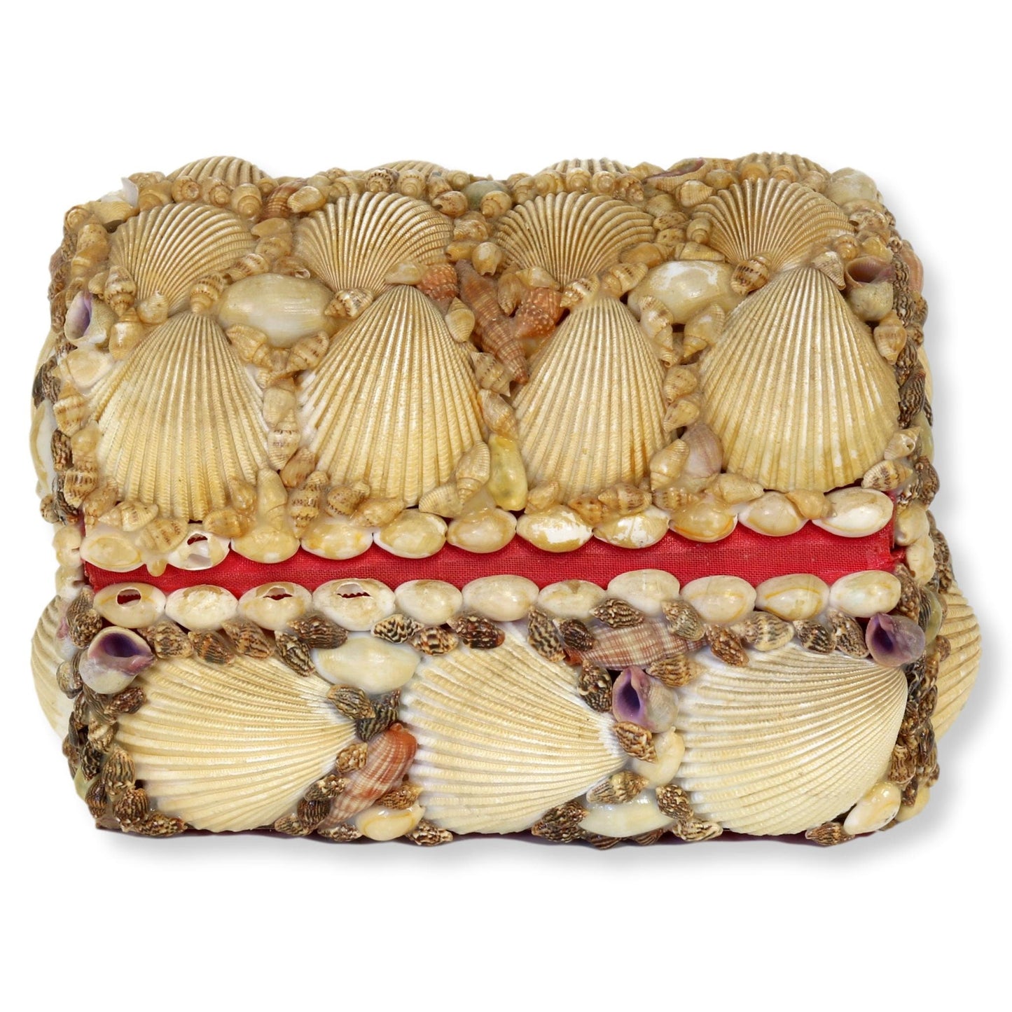Vintage French Souvenir Seashell Box