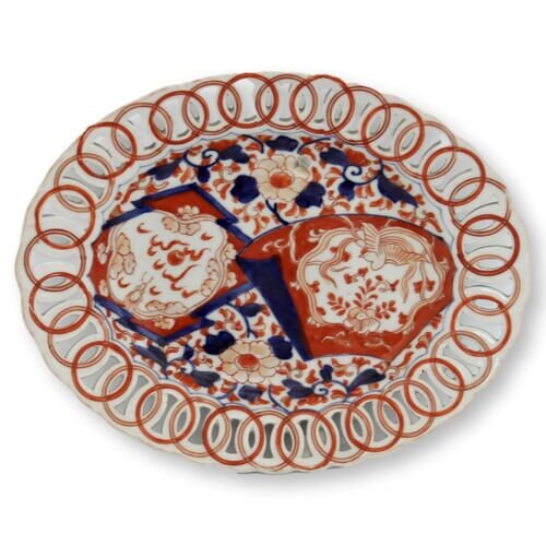 Japanese Imari Porcelain Ribbon Plate