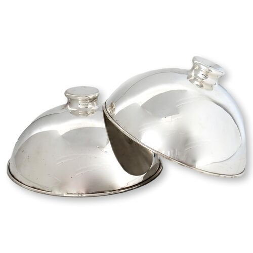 Art Deco Food Cover Cloches / Domes, s/2