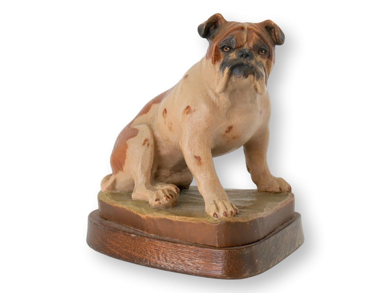 Helmut Diller Carved English Bulldog