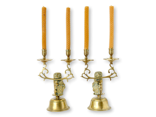 Amsterdam Lion Coat of Arms Candelabras