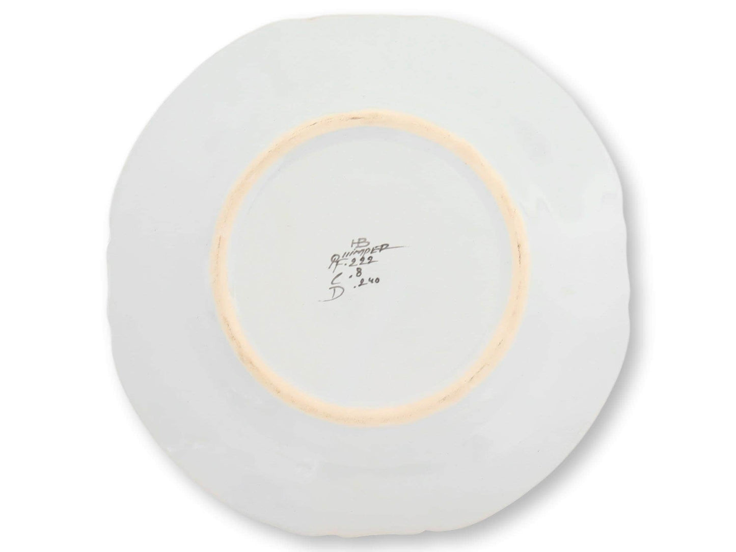 HB Henriot Quimper 9.75" Dinner Plates, Set of 12