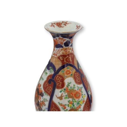 9.5" Antique Japanese Imari Vase