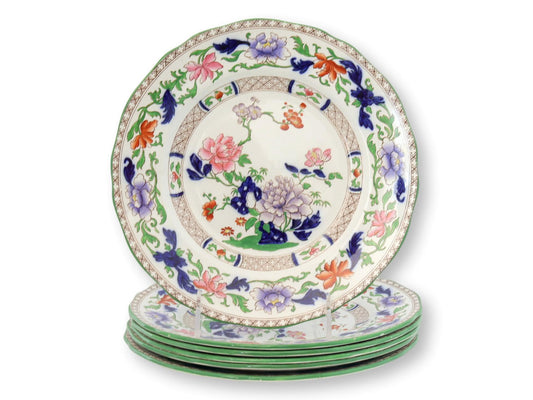 Early 1900s Copeland Spode Floral Pattern Luncheon Set