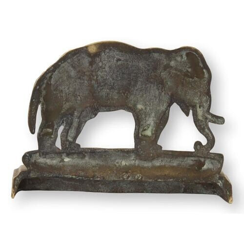 C. 1880 "Jumbo" The Iconic African Elephant Chimney English Brass Ornament | Doorstop