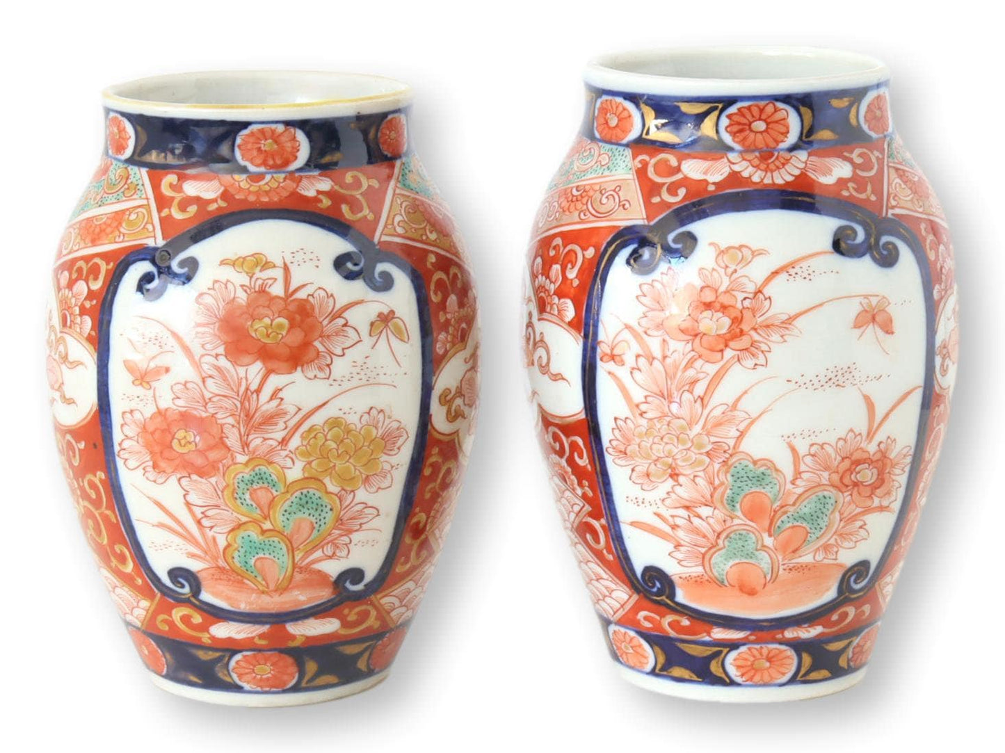 C.1880 Meiji Period Japanese Imari Vases