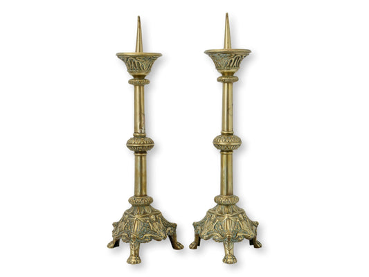 FrenchBrass Cathedral Candlesticks