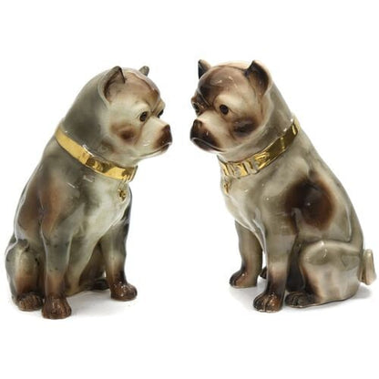 19th-Century Life-Sized Staffordshire Pugs