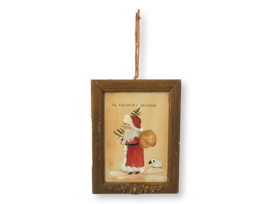 Christmas Folk Art Santa Original Watercolor