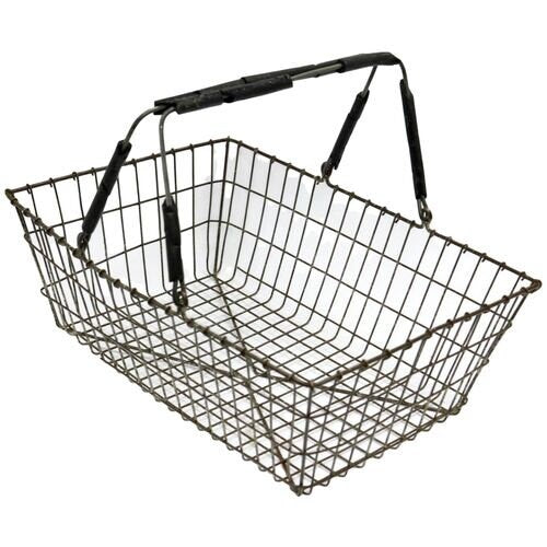 Midcentury Grocery Store Hand Basket